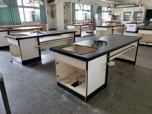 舊桌改製 潔錠木製實驗桌 大